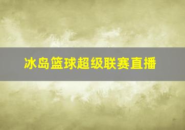 冰岛篮球超级联赛直播