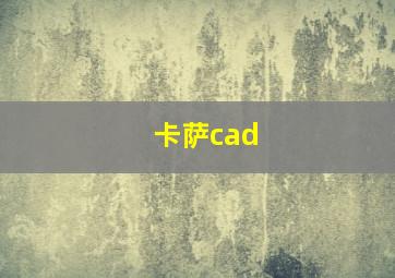 卡萨cad