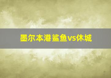 墨尔本港鲨鱼vs休城