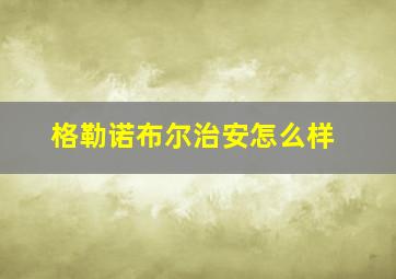 格勒诺布尔治安怎么样