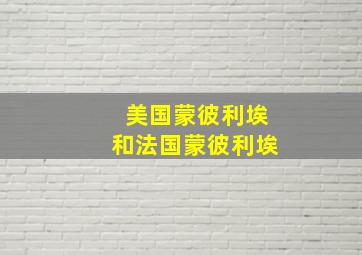 美国蒙彼利埃和法国蒙彼利埃