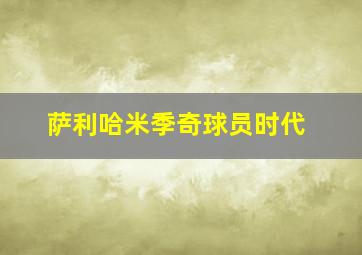 萨利哈米季奇球员时代