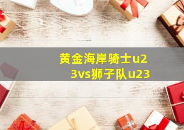 黄金海岸骑士u23vs狮子队u23